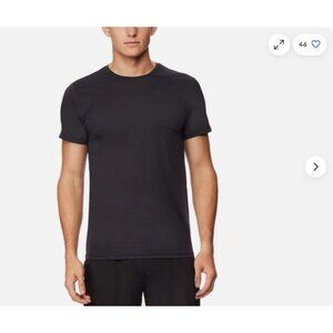 32 Degrees Cool Mens Air Mesh 1 ONLY Crew Neck T Shirt Lightweight(Black, Large)